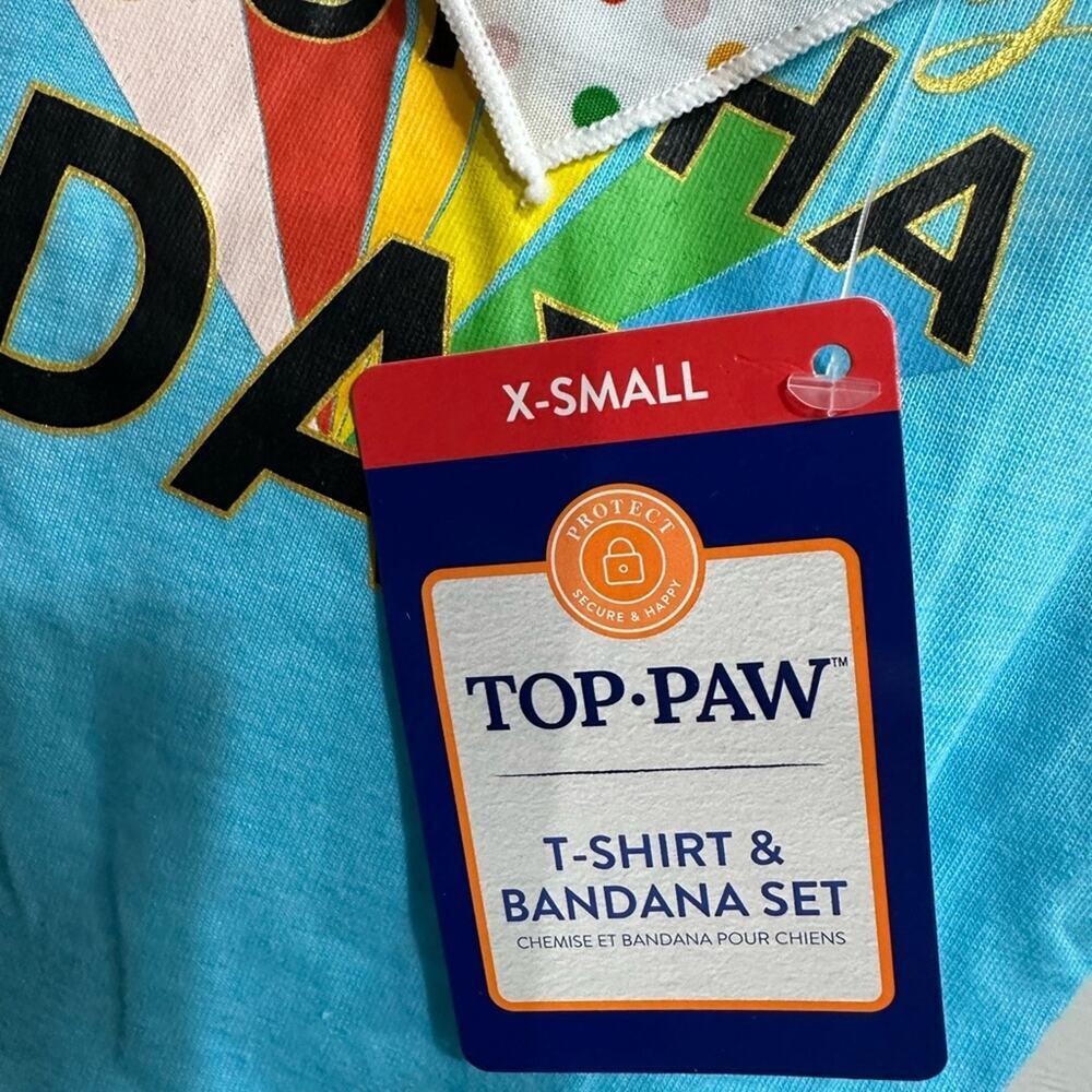 Top Paw® Birthday "Party Animal" Dog Tee & Bandana Set - XS - Picture 8 of 10